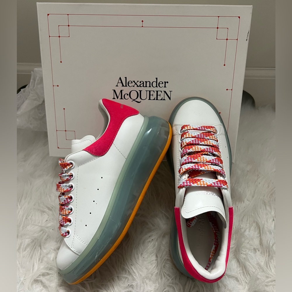 Alexander McQueen oversized multicolor sneakers 37.5 fits like a 7.5